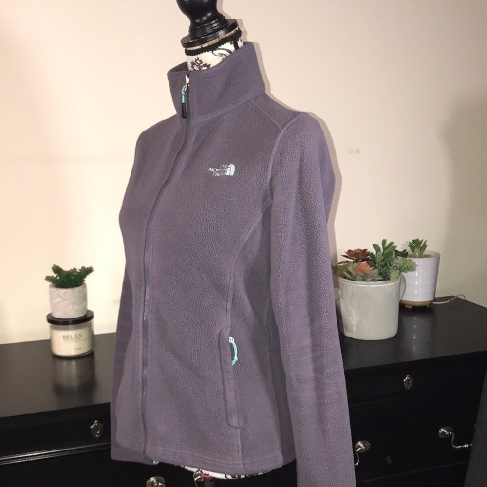 The North Face Fleece Jacket in Purple and Blue with Full Zip Size Small - Picture 7 of 11